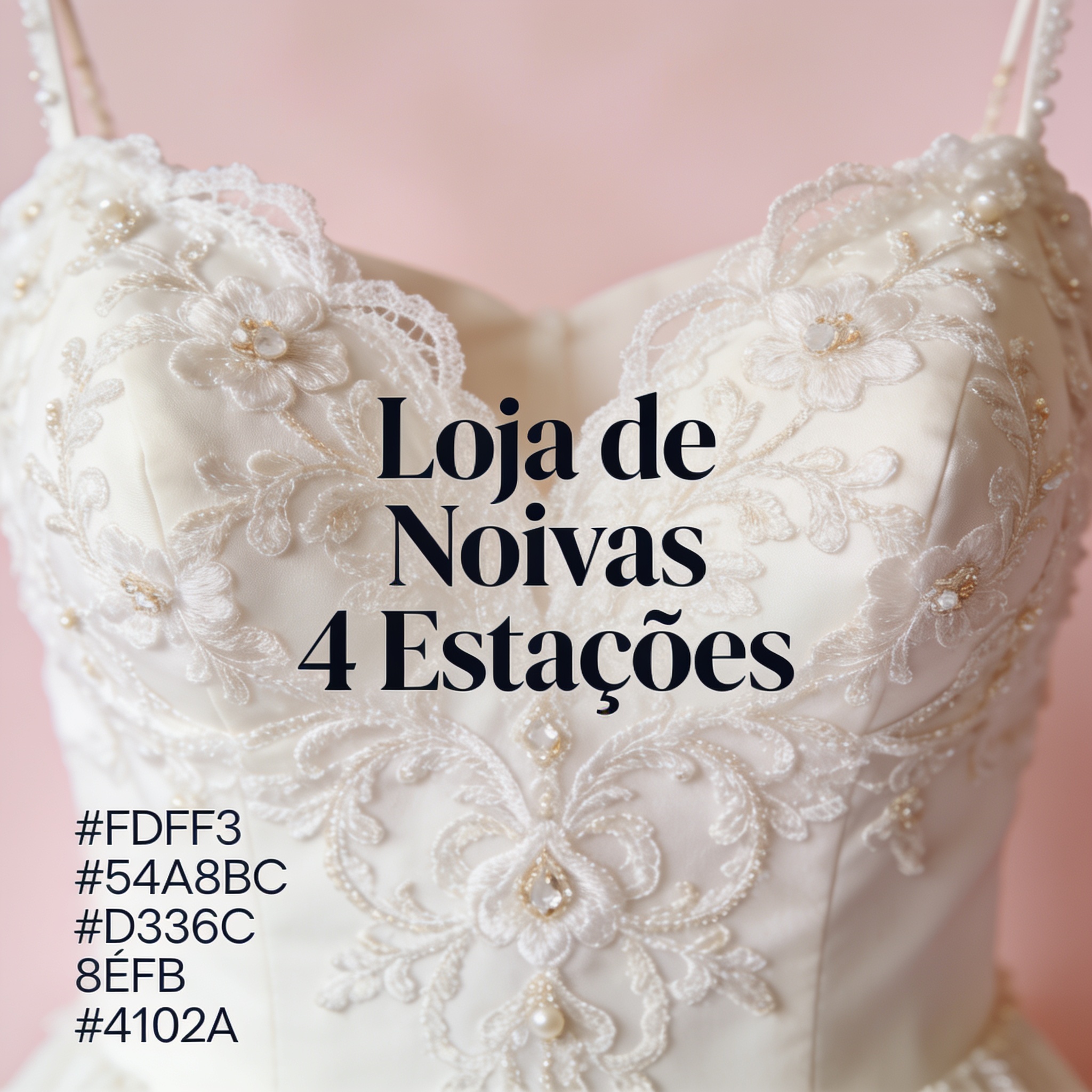 Interior da loja com vestidos de noiva em cabides e provador privativo iluminado